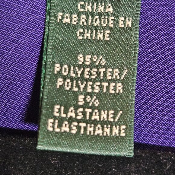 Ralph Lauren Purple Draped Jersey Long Sleeve Cocktail Dress Size 2 - Picture 10 of 14